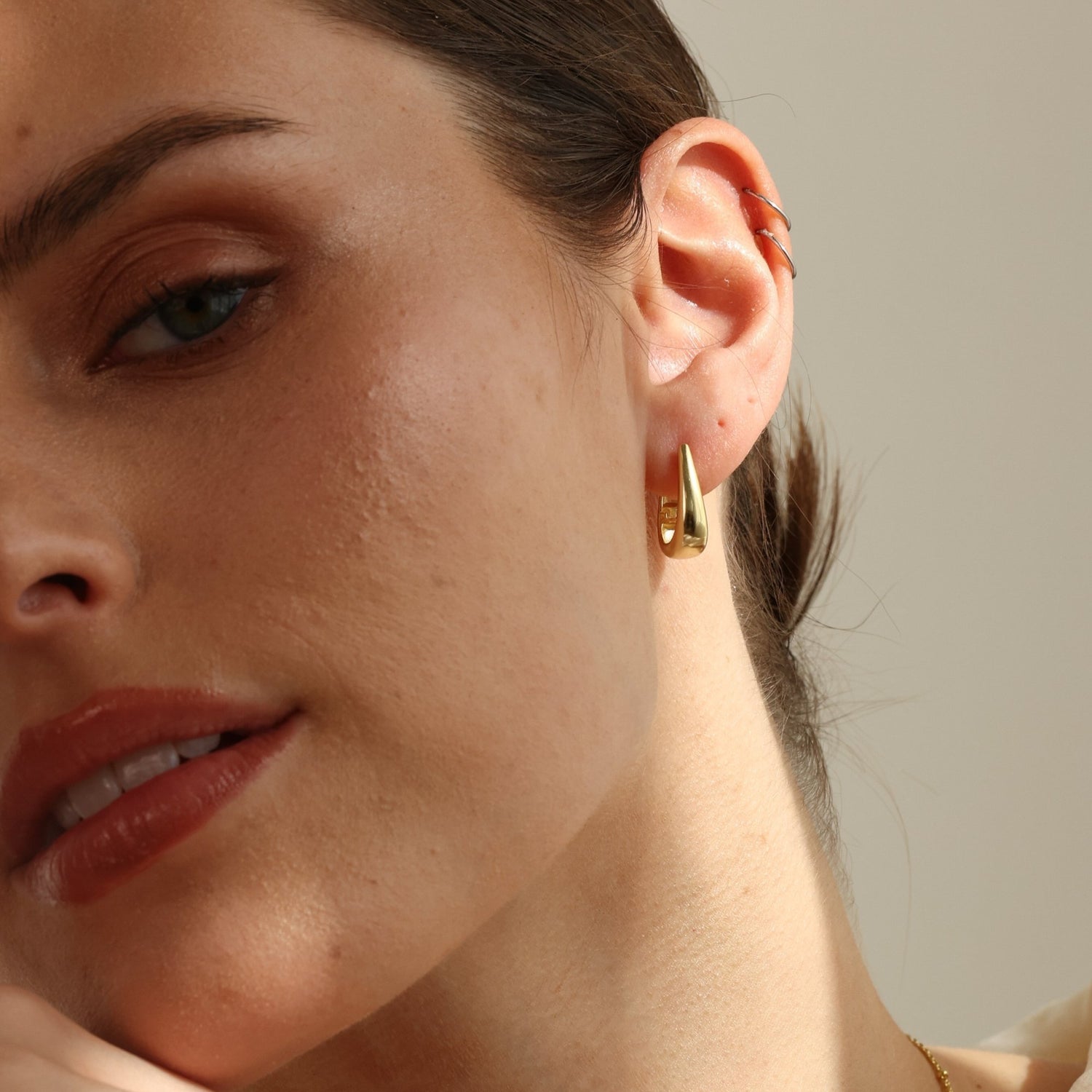 layla huggie earrings