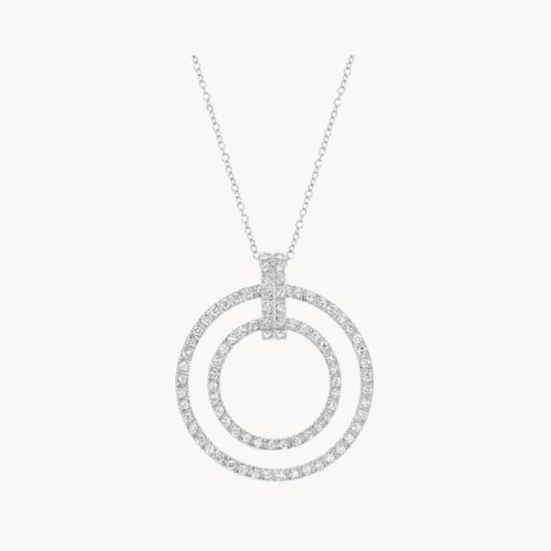 double circle necklace