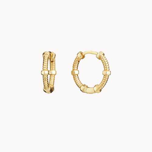 knot huggie earrings