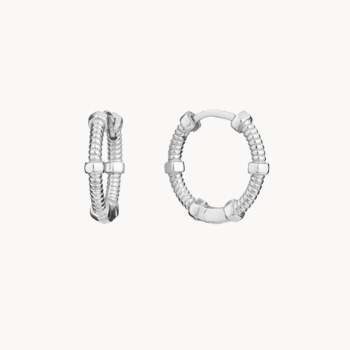 knot huggie earrings