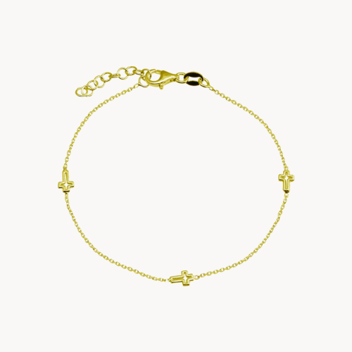 open cross bracelet