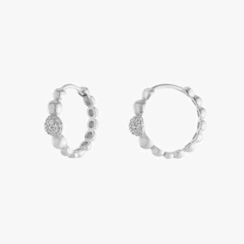 satellite huggie earrings