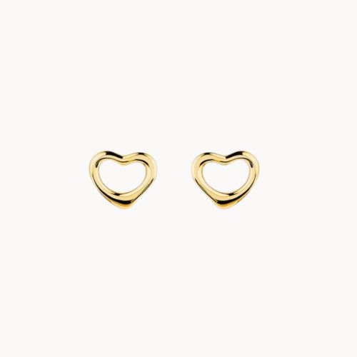 heart stud earrings