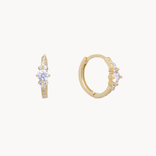 daphne huggie earrings