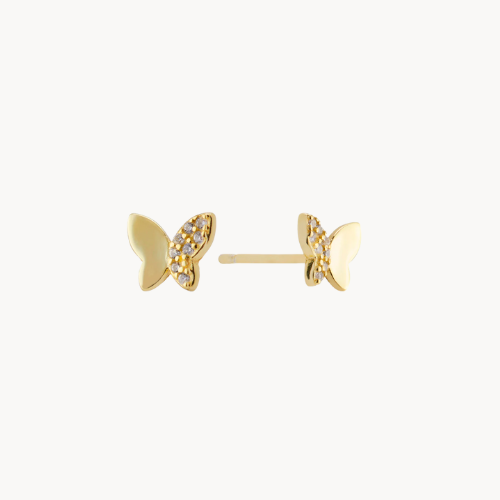 butterfly stud earrings