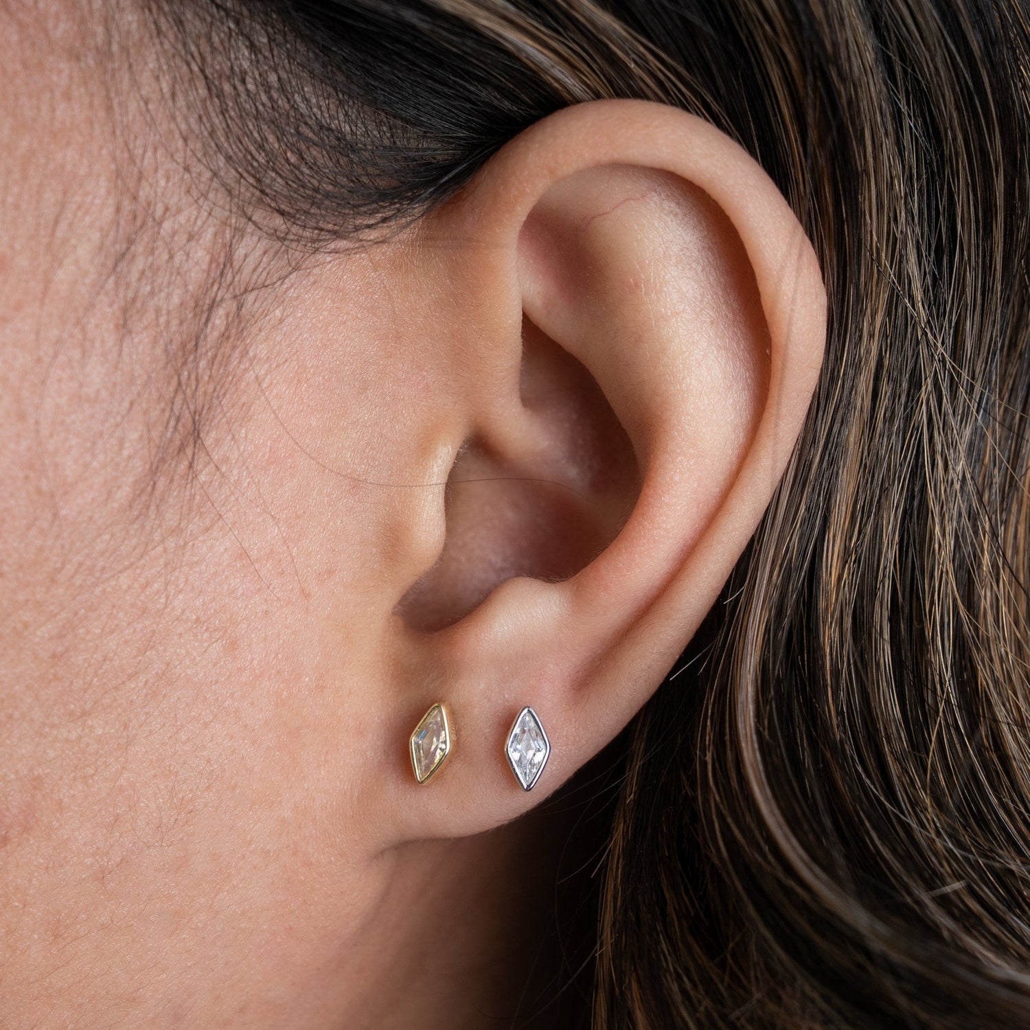marquee stud earrings