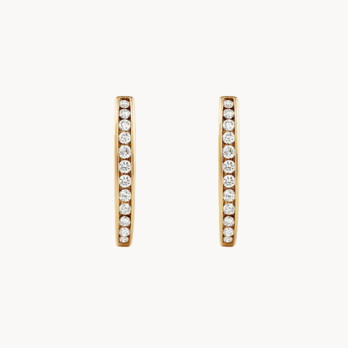 diamond hoop earrings