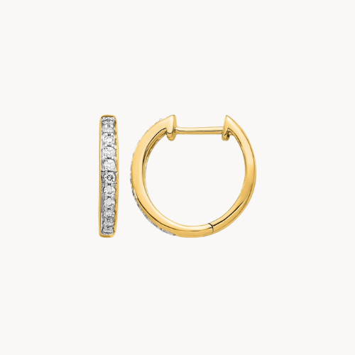 diamond hoop earrings