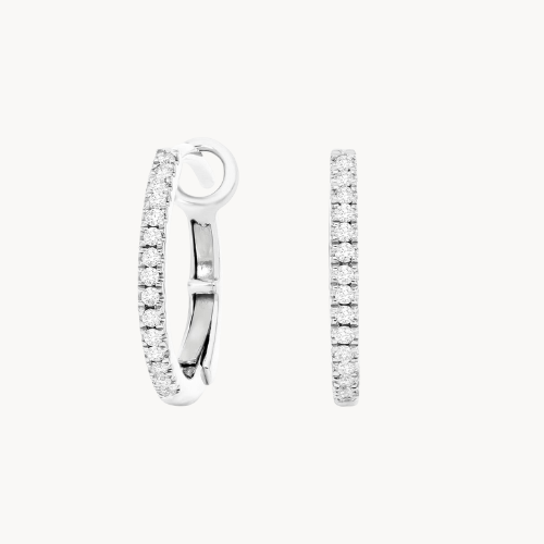 diamond hoop earrings