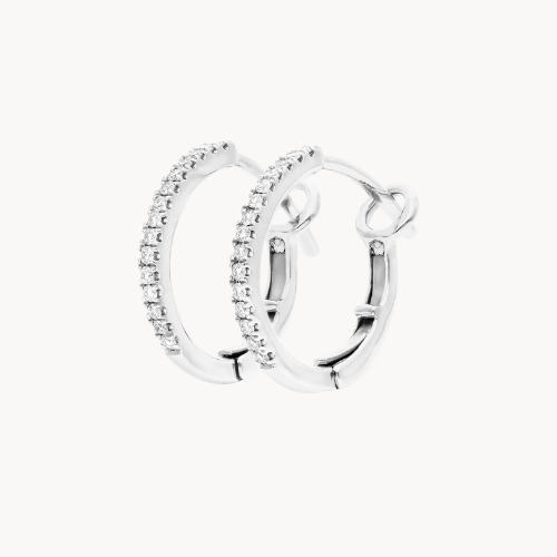 diamond hoop earrings
