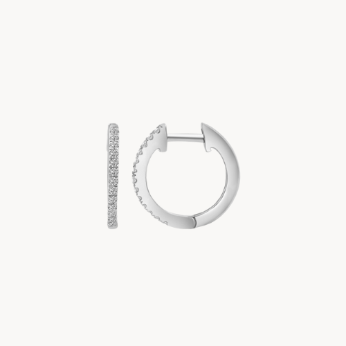 diamond hoop earrings