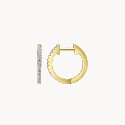 diamond hoop earrings