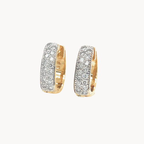 diamond hoop earrings