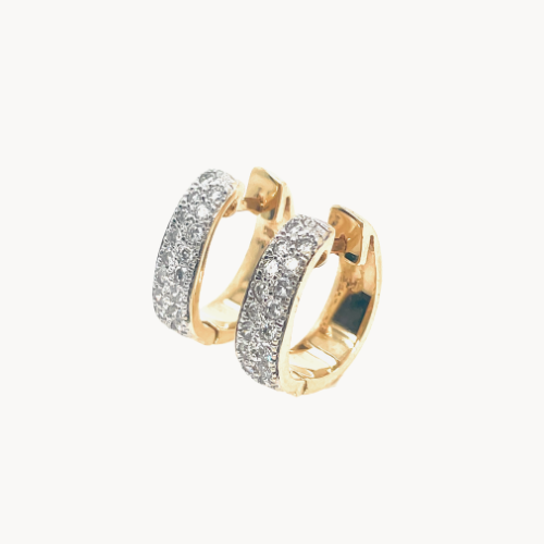 diamond hoop earrings