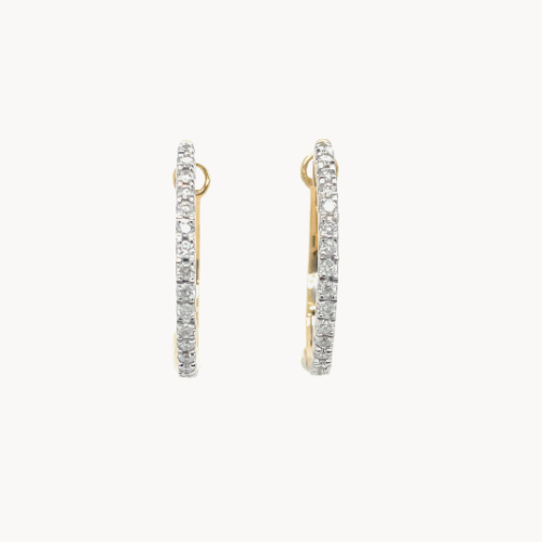 diamond hoop earrings