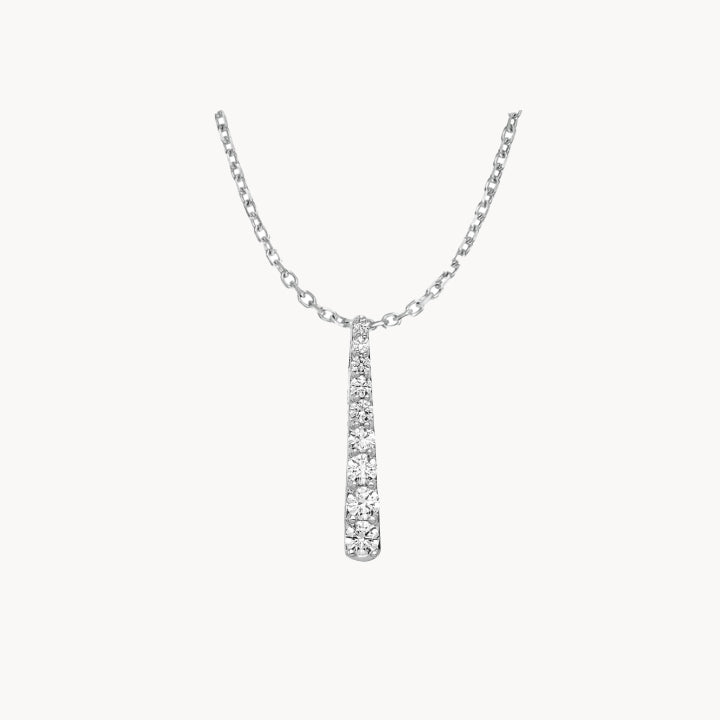 graduated diamond necklace