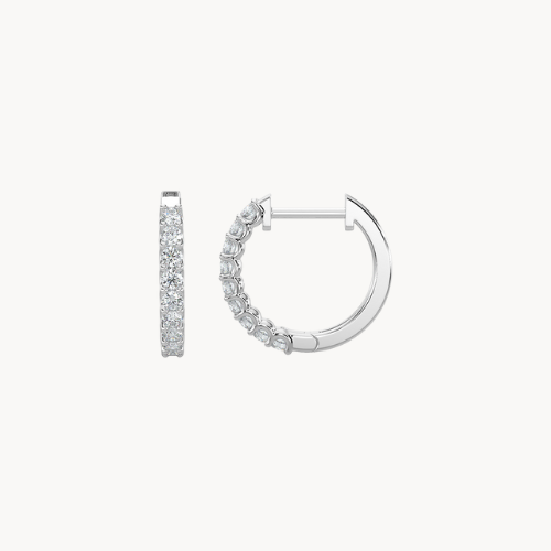 diamond hoop earrings