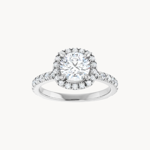 diamond halo ring