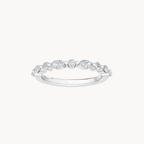 lab diamond band - 14k gold