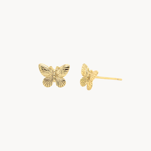 butterfly stud earrings