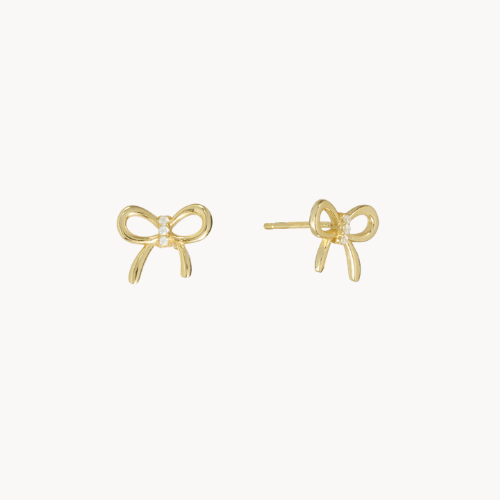 bow stud earrings