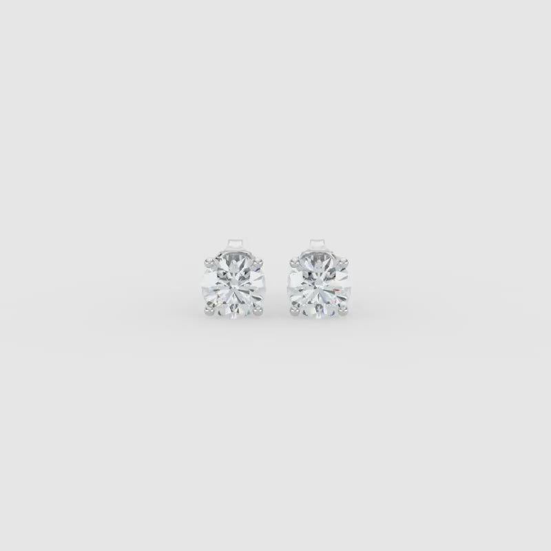 diamond stud earrings