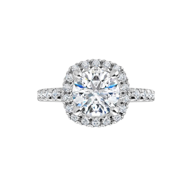 diamond halo ring