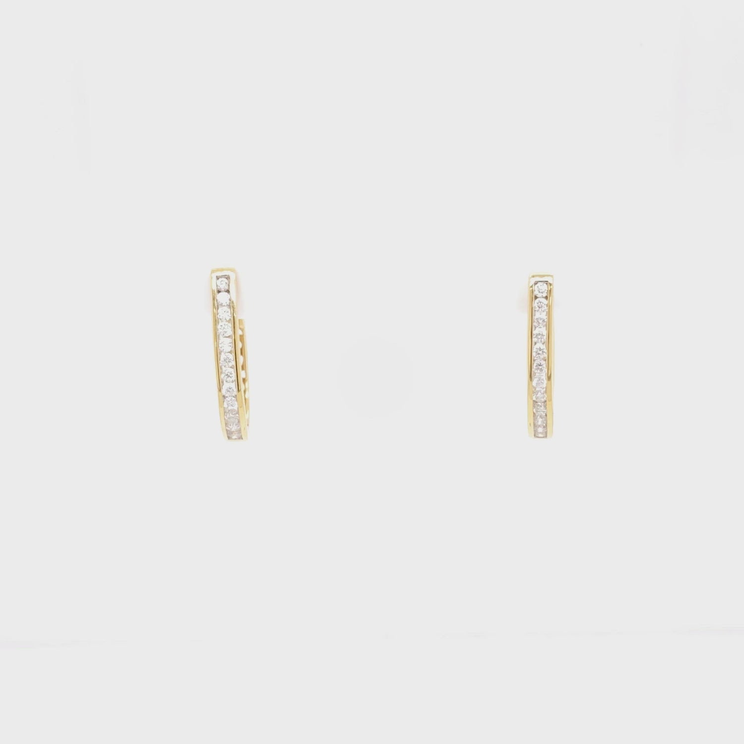 diamond hoop earrings