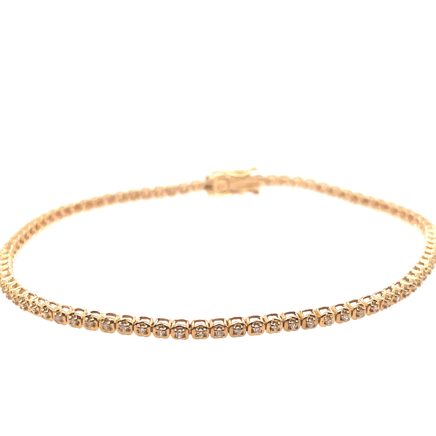 10K Yellow Gold Small Twisted Eight Link Bracelet – King Baby